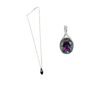 10K gold Alaskan Northern Lights Quartz necklace from Alaska